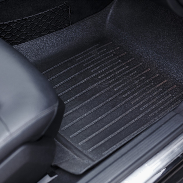 Floor mats in a clean car